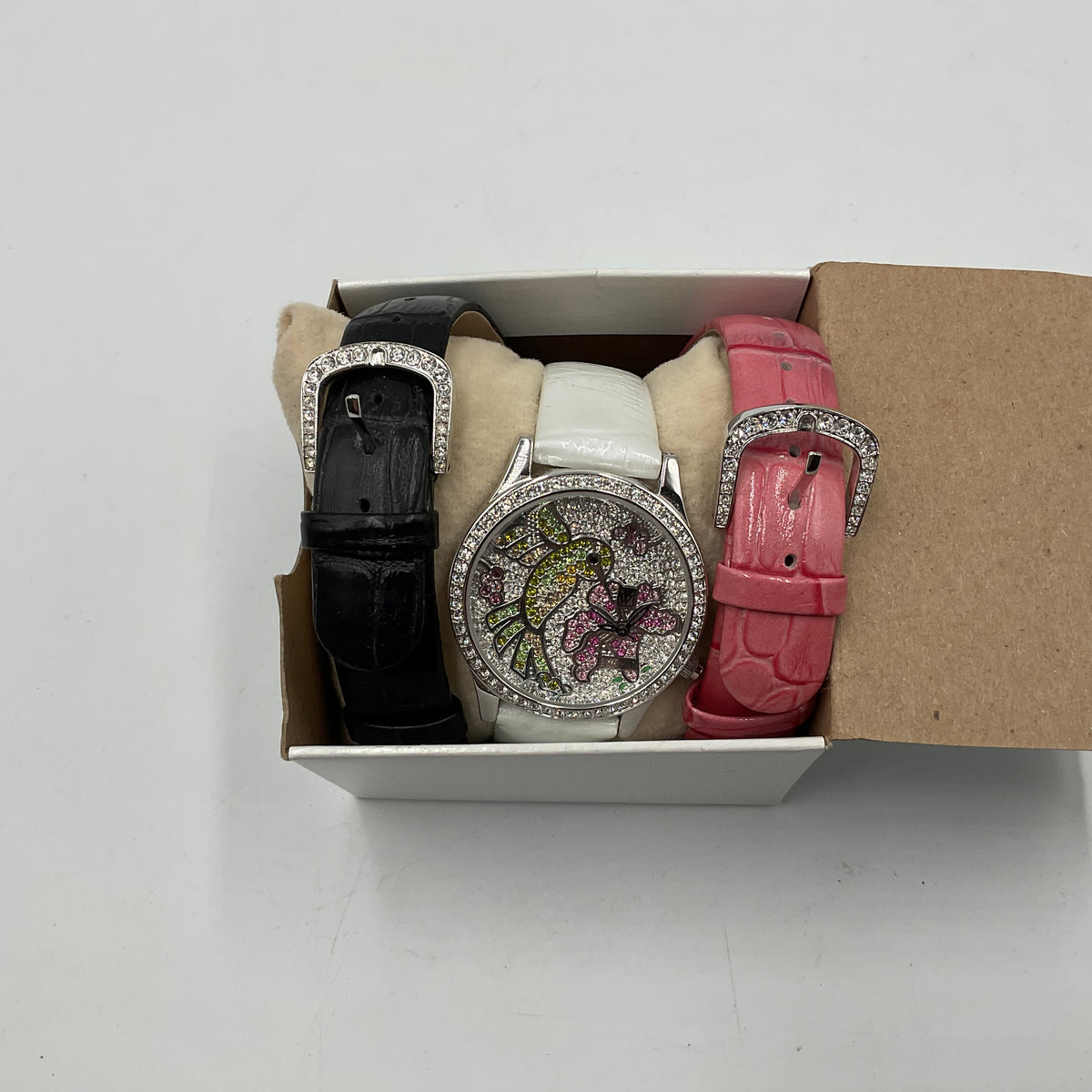 Victoria Wieck Beverly Hills Crystal Humming Bird Leather Band