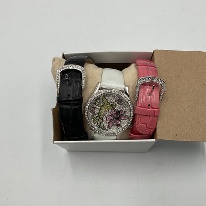 Victoria Wieck Beverly Hills Crystal Humming Bird Leather Band