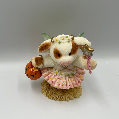 Enesco Mary's Moo Moos Have A Fairy Happy Halloween 731803 Cow Figurine 2000