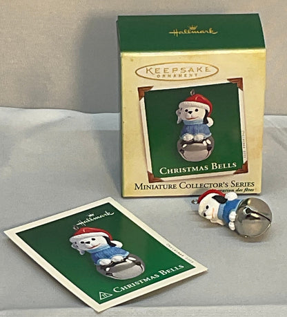 2005 NIB Hallmark Keepsake Miniature Ornament Christmas Bells #11, Pup