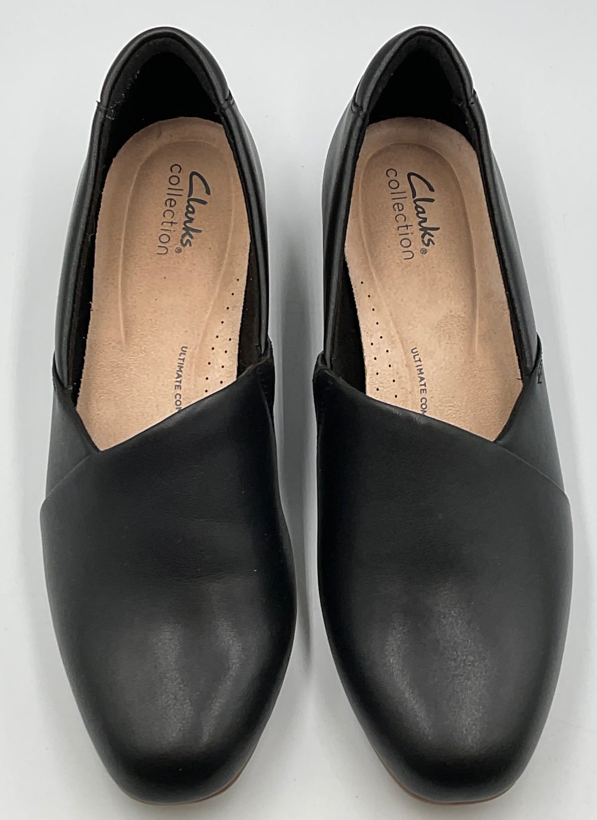 Clark’s Collection Juliet Palm Size 9 US Black Leather Cuir Noir Shoes