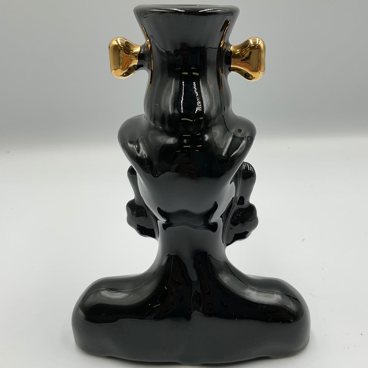 Vintage Nubian Lady Head Vase Mid-Century Blackamoor Style Ceramic 6"