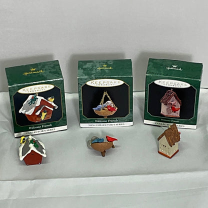 Keepsake Hallmark Ornament "Welcome Friends" Series Complete w/Boxes