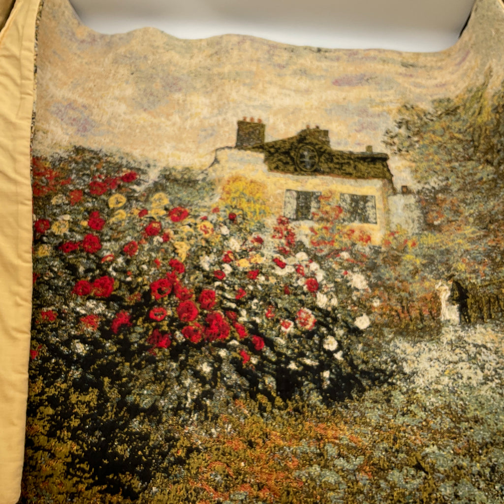 Claude Monet House Flemish Style Woven Wall Tapestry 1712 Motif