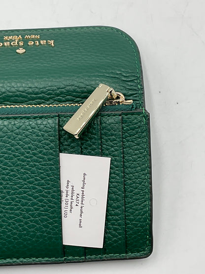 Kate Spade New York Forest Green Pebble Design Leather Wallet