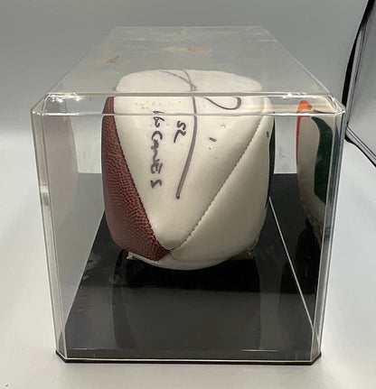 Ray Lewis Autographed University of Miami Hurricanes Football W Certificate of Authenticity