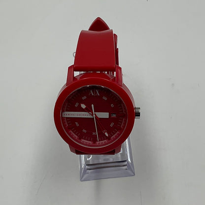 Armani Exchange AX Red Rubber Watch New Battery Working Condition