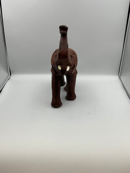 Vintage Handmade Leather Elephant