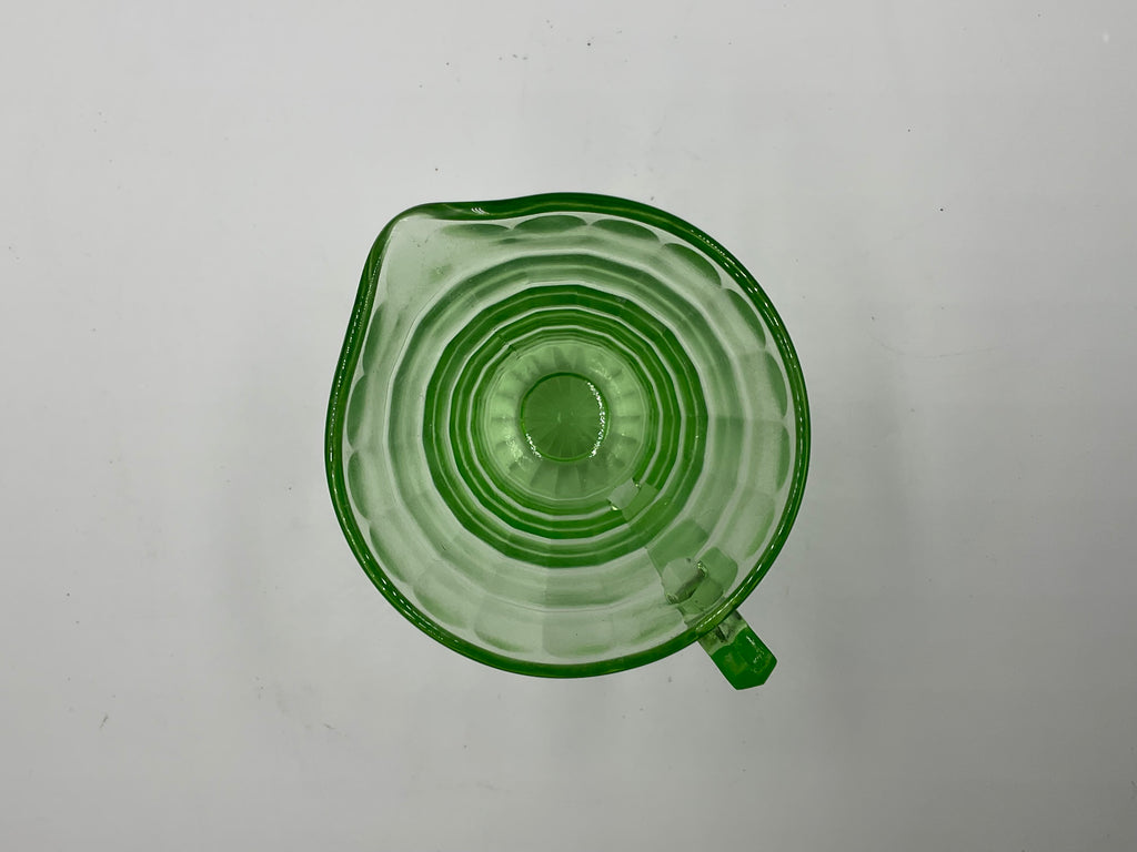 Green Depression Vintage Creamer Pitcher