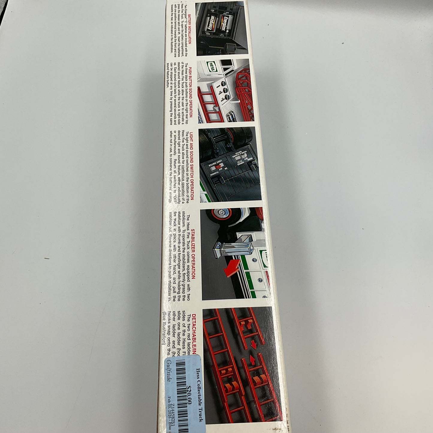 2000 Hess Toy Firetruck In The Box