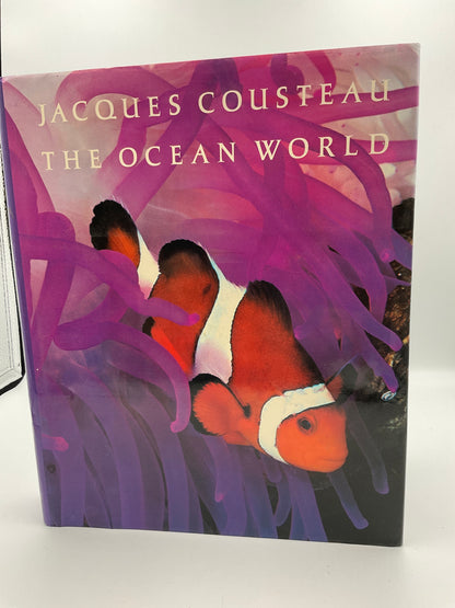 Jacques Cousteau The Ocean World Vintage Hardcover 1985 Book
