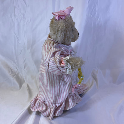 Ashton Drake Teddy Bear Holding Doll