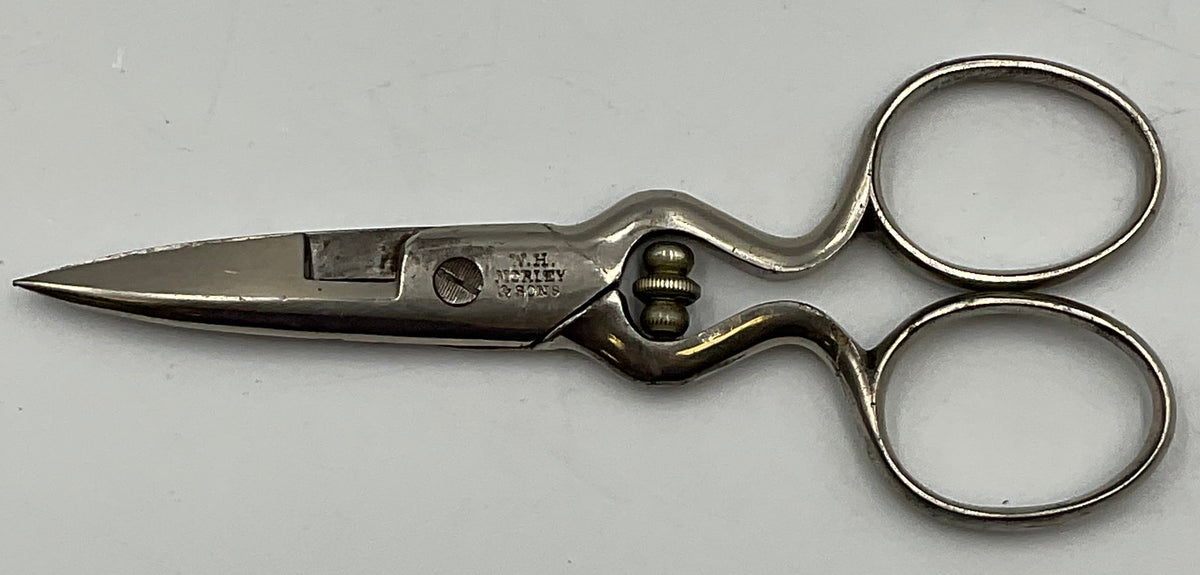 W.H. Morley & Sons Antique Button Hole Scissors Made In Germany