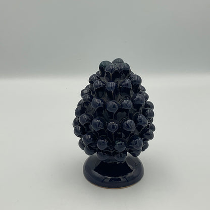 Blue Sicilian Ceramic Pine Cone