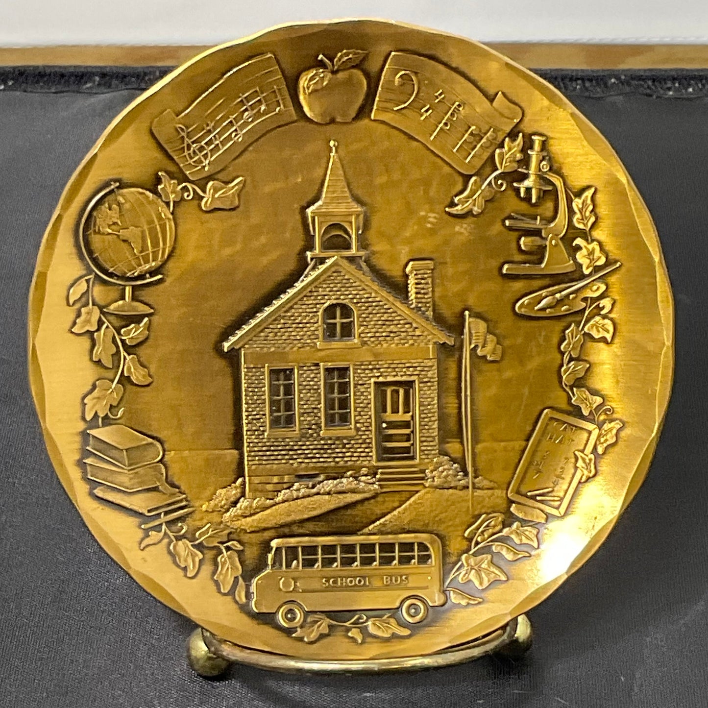Wendell August Forge "School Days" Solid Bronze Plate