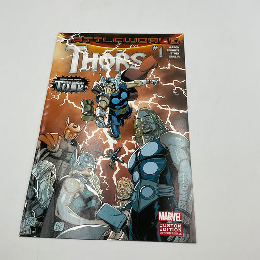 Battleworld #1 Thors Marvel Custom Edition 2015 Comic Book